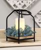 Picture of Wood & Black Metal Open Air Lantern