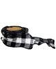 Picture of Wired Black & White Buffalo Check Ribbon, 3" x 9 Yds