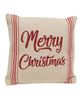 Picture of Merry Christmas Red Striped Pillow