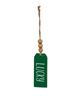 Picture of Blessed or Lucky Green Wooden Tag, 2/Set