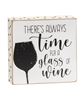 Picture of Always Time For Wine Polka Dot Square Block, 3/Set