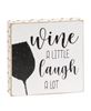 Picture of Always Time For Wine Polka Dot Square Block, 3/Set