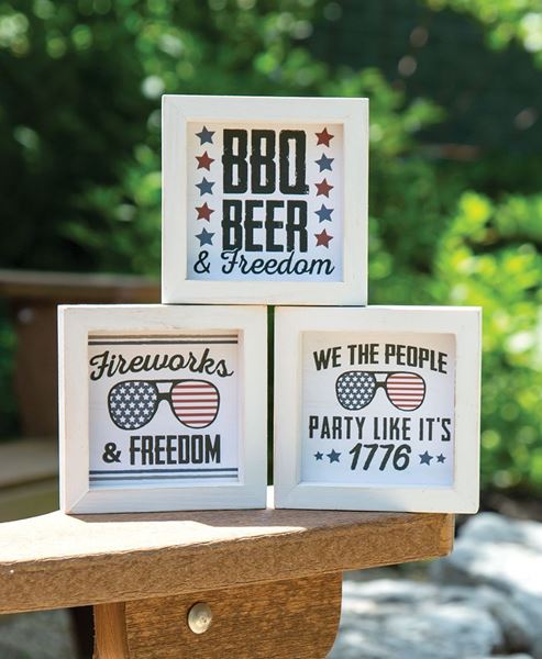 Picture of Party Like It's 1776 Mini Square Frame, 3/Set