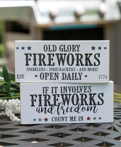 Picture of Old Glory Fireworks Block, 2/Set