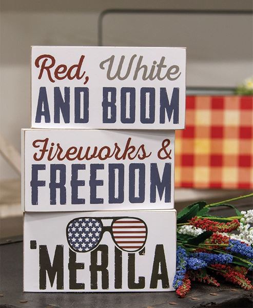 Picture of Fireworks & Freedom Block, 3/Set