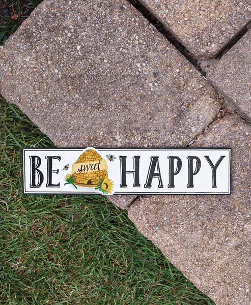 Picture of Be Happy Beehive Sign