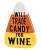 Picture of Will Trade Candy For Wine Chunky Candy Corn Sitter, 3/Set