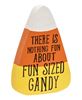 Picture of Will Trade Candy For Wine Chunky Candy Corn Sitter, 3/Set