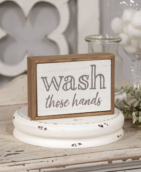 Picture of Wash Those Hands Box Sign