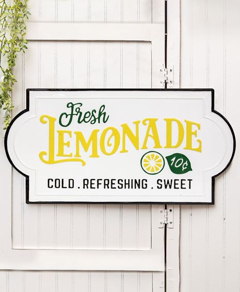 Picture of Fresh Lemonade Enamel Sign