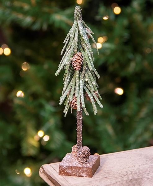 Picture of Glittered Pinecone Tree, 10 inch