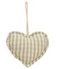 Picture of Love & Stripe Fabric Heart Ornament, 2/Set