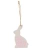 Picture of Bunny Words Wooden Ornaments, 3/Set