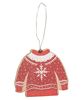 Picture of Happy Holidays Wooden Sweater Ornament, 3/Set