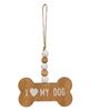 Picture of Dog Mom Beaded Bone Ornament, 3/Set