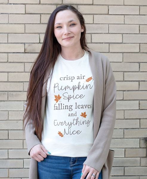 Picture of Crisp Air Pumpkin Spice T-Shirt, Natural