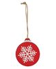 Picture of Sparkle Reindeer, Candy Canes, or Snowflake Wooden Bulb Ornament, 3/Set