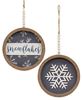 Picture of Beaded Round Snowflakes Hanger, 2/Set