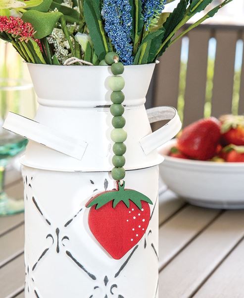 Picture of Wooden Beaded Strawberry Ornament