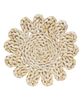 Picture of Corn Husk Flower Shape Candle Mat, 8"