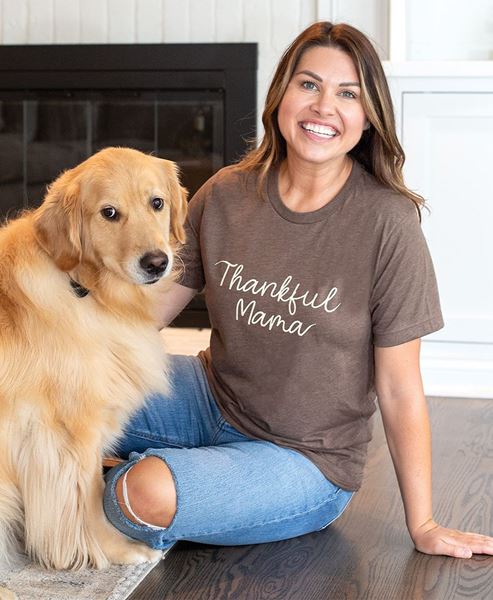 Picture of Thankful Mama T-Shirt, Heather Brown XXL