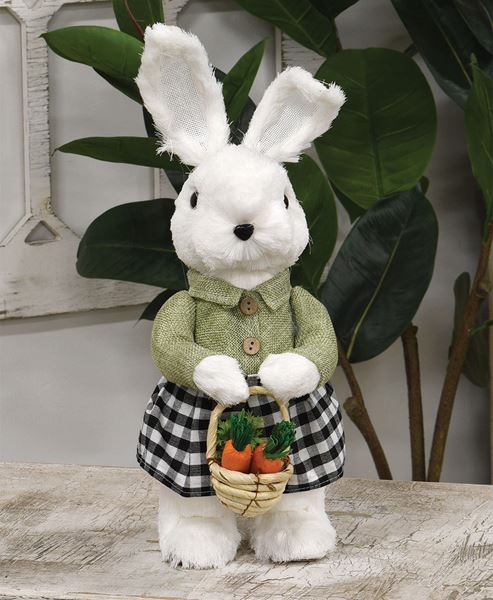 Picture of Mrs. Gingham Fabric Bunny Doll