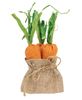 Picture of Fabric Carrot in Burlap Bag, 3/Set