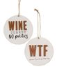 Picture of Wine Turkey Family Ornament, 2/Set