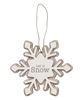 Picture of Merry & Bright Layered Snowflake Ornaments, 3/Set