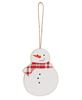 Picture of Plaid Christmas Tree & Snowmen Ornaments, 3/Set