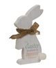 Picture of Easter Wishes/Bunny Kisses Wooden Bunny Sitter, 2/Set