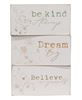 Picture of Dream, Believe, Be Kind Floral Block, 3/Set