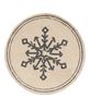 Picture of Snowflake Gray Round Mat