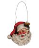 Picture of Vintage Santa Face Wooden Ornament