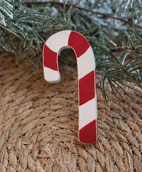 Picture of Wooden Candy Cane Hanger, 4"