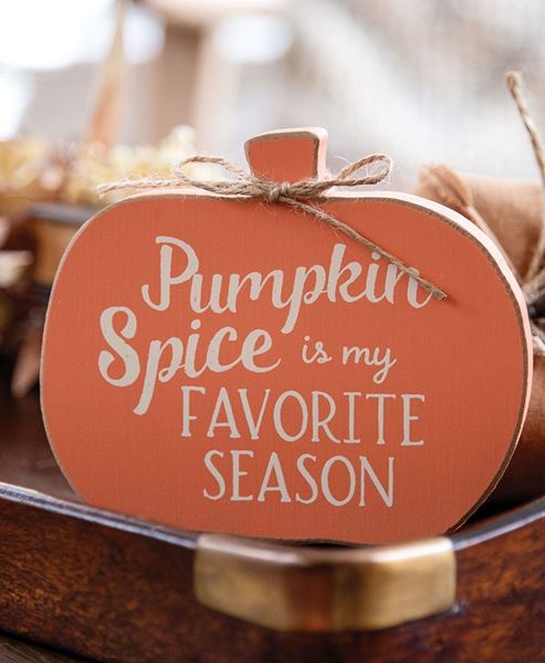 Picture of Pumpkin Spice is My Favorite Season Pumpkin Sitter