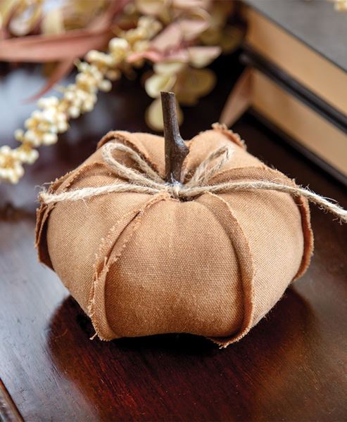 Picture of Stuffed Autumn Pumpkin w/Seams, 5"