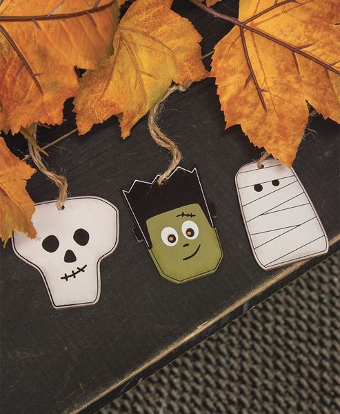 Picture of Halloween Monster Friends Ornaments, 3/Set