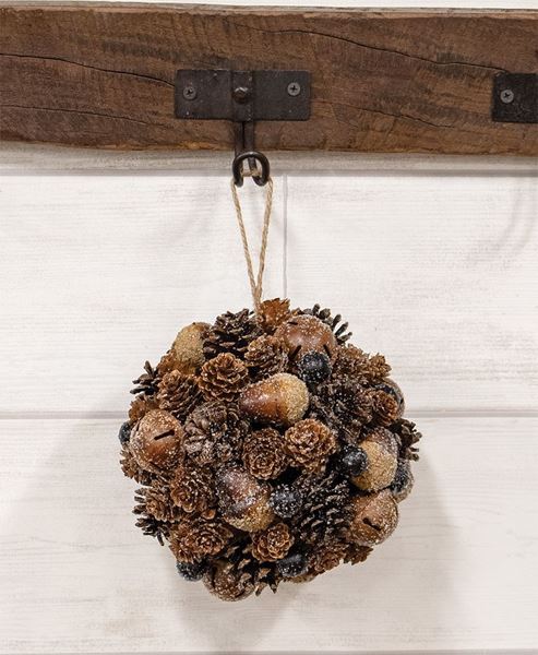 Picture of Frosted Deer Run Hanging Ball, 7"