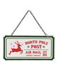 Picture of North Pole Post Distressed Hanging Sign