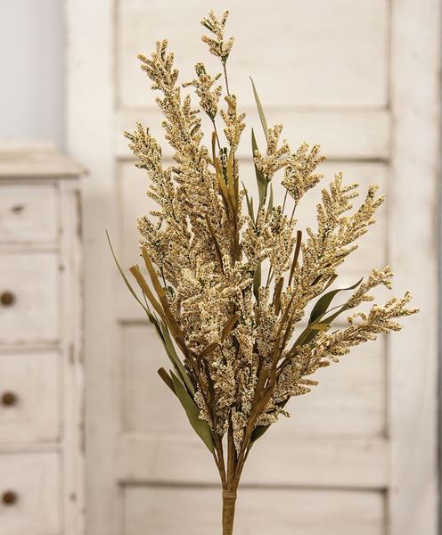 Picture of Fall Grass & Heather Bush, 24", Cream