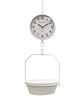 Picture of White Vintage Hanging Decorative Scale w/Clock