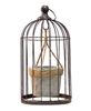 Picture of Vintaged Birdcage w/ Hanging Cement Planter, Small