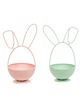 Picture of Distressed Metal Bunny Egg Bowls, 2/Set