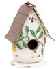 Picture of Distressed Metal Flower & Vine Birdhouse