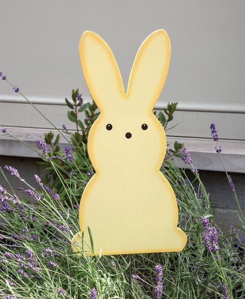 Picture of Yellow Bunny Planter Stake Topper