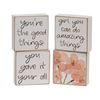 Picture of You're The Good Things Mini Square Blocks, 4/Set