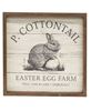 Picture of P. Cottontail Easter Egg Farm Slat Look Framed Sign