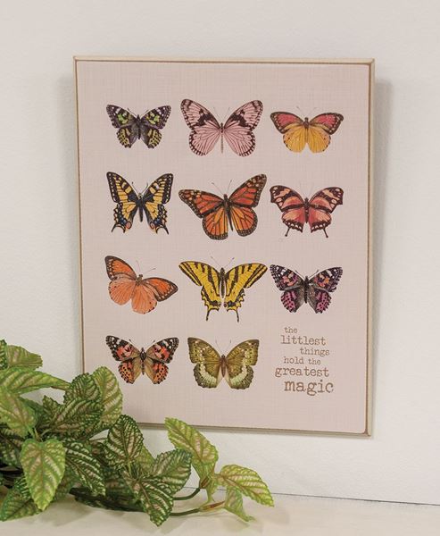 Picture of The Littlest Things Wooden Butterflies Sign