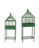 Picture of Green Metal & Glass Terrarium Shelves, 2/Set